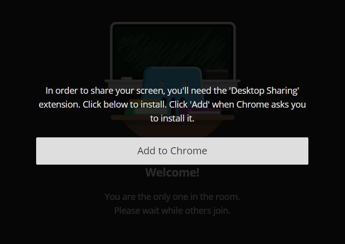 Installing the Google Chrome Extension When using the share application feature for the first time in Google Chrome, you will be prompted to add an
