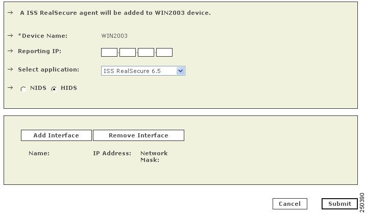 ISS RealSecure 6.5 and 7.0 Chapter 8 3 Continue with 6. 4 For multiple interfaces, click on Add Inerfaces, and specify the new interfaces name, IP address, and network mask.