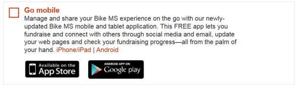MOBILE/TABLET APPLICATION (FUNDRAISE ON THE GO) Fundraising just became easier and at your fingertips!