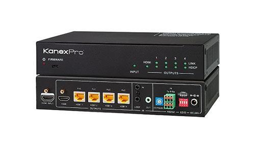 SP-HDBT1X4 4K HDBaseT Splitter 1x4 With PoE All Rights