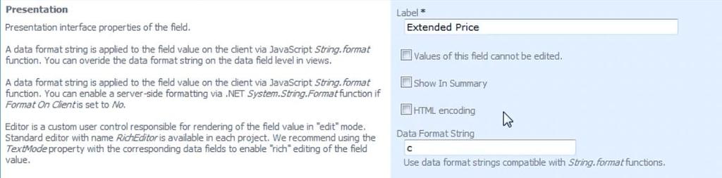 Enable Values of this field cannot be edited, as it is a calculated field. Save the field. To make sure that the field is displayed in the application, you need to bind the new field to the data view.