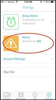 First is to go into the global setting view, then select the alerts.