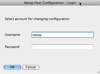 5 Netop Host Type a valid Linux user name.