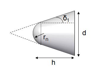 Figure 18: Sphere-cone parametrization. Figure 19: Biconic parametrization. C A,sc = C A,cone A ref,cone A sc + C A,sphere A ref,sphere A sc (43) 2.5.