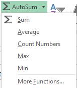Formulas Common Operator Symbols Sum - + Subtraction- - Multiplication- * Division - / Method 1- Click/Type This method allows you to choose cells anywhere on the spreadsheet 1.