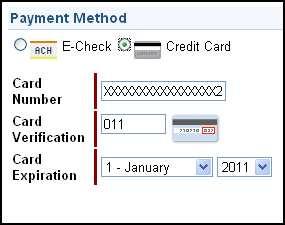 Editing Payment Accounts You can edit the account settings.