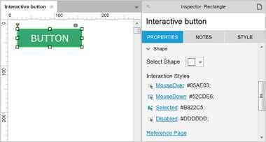 ----------Exercise #1---------- INTERACTIVE BUTTON Make an interactive button using the MouseOver, MouseDown, Selected, and Disabled interaction styles.