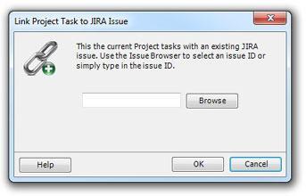 Link Issue The "Link Issue" function will allow you to link existing project tasks with existing JIRA issues.