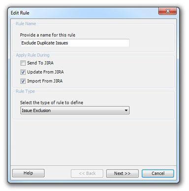 Creating a Rule Click the "Add Rule" button on the dialog box to create a new Data Exchange Rule. This will open a window where you can specify the type of data exchange rule to use.