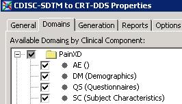 Figure 5 -CDISC-SDTM to CRT-DDS Transform Properties When this job is executed, a define.xml file is produced and the SAS datasets representing the CRT-DDS model are created in the specified location.