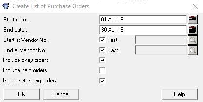 Purchase Order Enhancements Purge Purchase Orders utility A Purge Purchase Orders utility has been added that allows multiple purchase orders to be deleted in one operation.