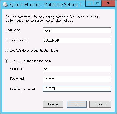 3. Type the appropriate name into the Host name box and the Instance name box, and select Use SQL authentication login. And then, click Save. 4. Click the Start menu, and click Control Panel.