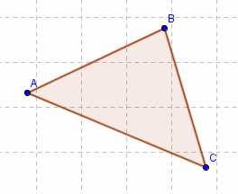 vertices A, B, C and then click on point A again to close the triangle.