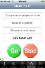 Clock In and Out for Others ExakTime Mobile lets Supervisors and Foremen clock in or out on behalf of employees and crews. This feature can reduce the amount of time workers spend clocking in and out.