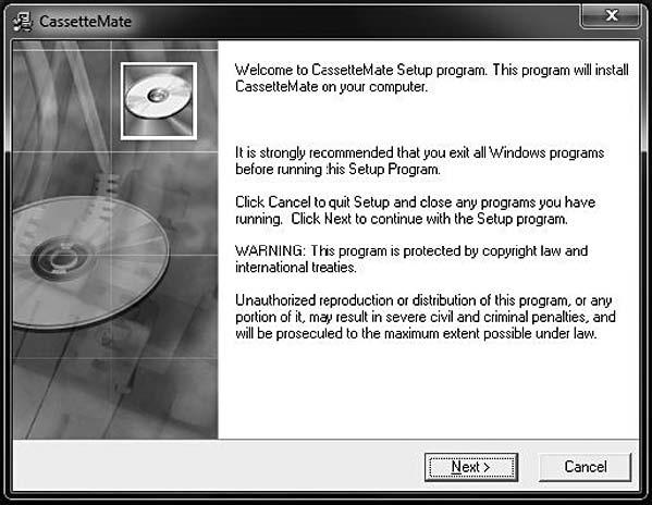 SOFTWARE INSTALLATION 1. Insert the included CD into your computer s CD-ROM drive. Note: If a warning message pops up asking you to give permission, click Yes or Allow.