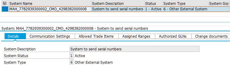To avoid building new master data, enter an external system name. In Change Mode, enter the external system name.