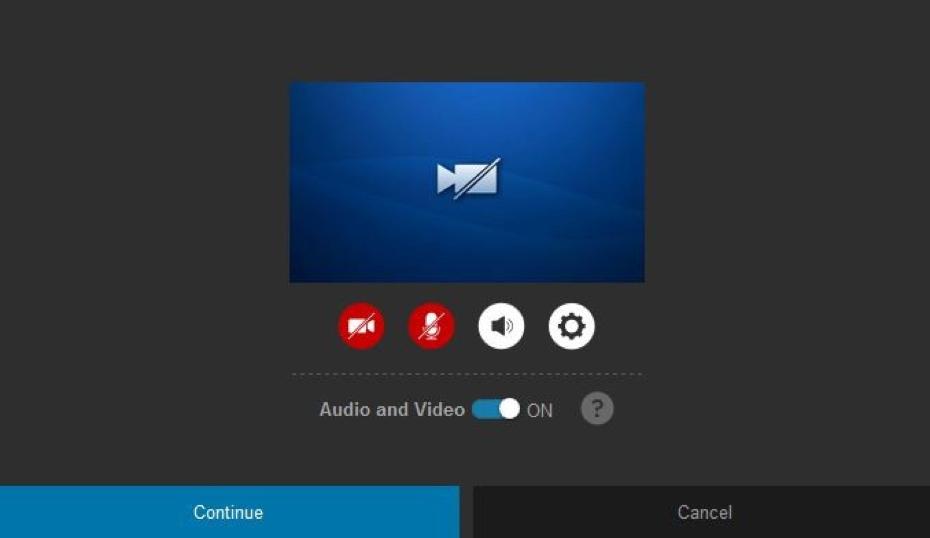 Audio and Video Preferences Any meeting attendee can set their audio and video preferences before the meeting and adjust them during a meeting.
