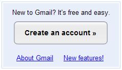 Gmail Create an account From the Google homepage click on the item [Gmail] in the black band at the top of the page. In the bottom right corner of the screen click the [Create an account] button.