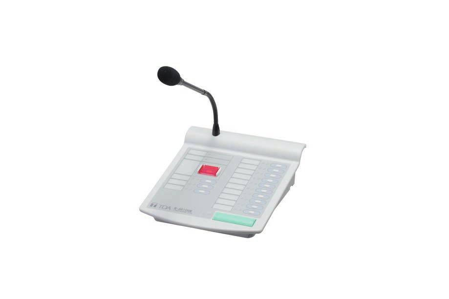 SX-2000 series IP Remote Microphone Station N-8610RM Features Connects directly to network Can make a paging call to any selected zone(s) of SX-2000 System Two way communication capability with other