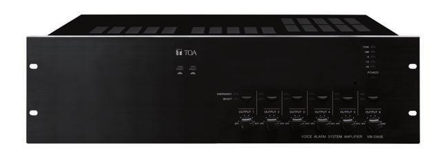 VM-3000 series Extension Amplifier (UL2572/ ULC-S576) VM-3240E/VM-3360E Features System can be expanded by connecting up to 9 VM-3240E Extension Amplifiers The 240 W VM-3240E is equipped with 6