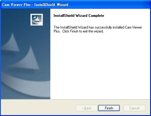 Click on Finish to exit the InstallShield wizard.