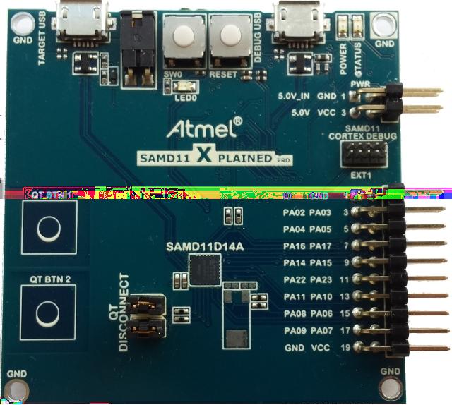 2. SAM D Evaluation Platform The following development boards are available for evaluation of SAM D11