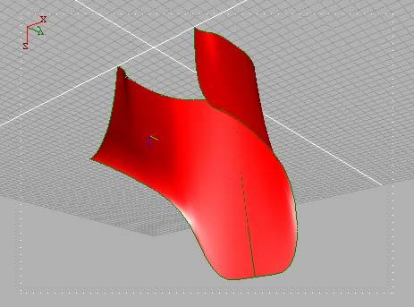 Designing a Chair 8) You will now create the surface that passes through these curves by means of Curves Network.