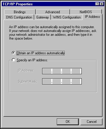 Install the SOHO 6 6 appliance 4 If Obtain an IP Address Automatically is enabled, then your computer is configured for DHCP.