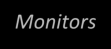 Monitors - some comments Condition variables do not accumulate signals for later use wait() must come before signal() in order to be signaled No race conditions, because monitors have mutual