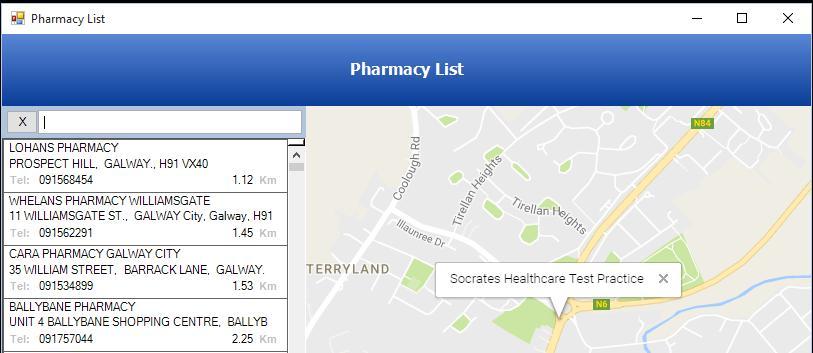 Escript > Pharmacy List When using escript the Pharmacy list is sorted