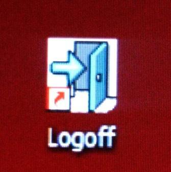 Logoff is the preferred procedure if there