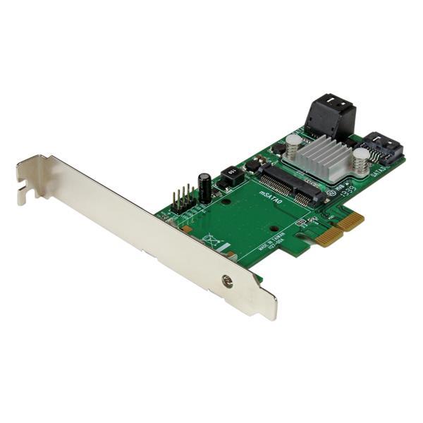 3 Port PCI Express 2.0 SATA III 6 Gbps RAID Controller Card w/ msata Slot and HyperDuo SSD Tiering Product ID: PEXMSATA343 The PEXMSATA343 3-Port PCI Express 2.