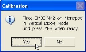 Calibrate EM38-MK2 (automatic calibration of EM38-MK2) This option allows you to calibrate EM38-MK2 using automatic, software based method.