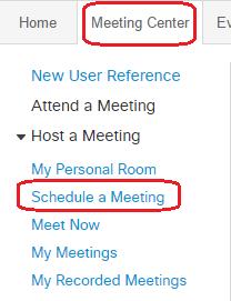 Personal meetings rooms are always active and can be accessed at any time. 2. Scheduled meetings can be scheduled for a future date. Personal Meetings How to invite participants to join a meeting 1.