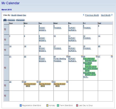 HOW TO VIEW YOUR COLLEGE CALENDAR 1.