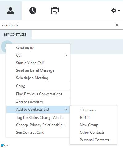 You can create as many groups as you need to make communicating fast and simple. 1. Click the Add a Contact button located under the search icon. 2. Select Create a New Group. 3.