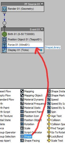 ----------------> Click on the Shape event and adjust its settings to the right