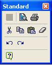 Toolbars Standard Toolbar This is what the Standard Toolbar looks like this. The following are the buttons found on the Standard Toolbar. Save Use the Save button to save your work.