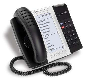 MITEL 5330 IP PHONE The Mitel 5330 IP Phone is a next-generation, full-feature enterprise-class phone that provides users with a large graphics display, Dual Mode Protocol SIP/MiNet, Wideband Audio