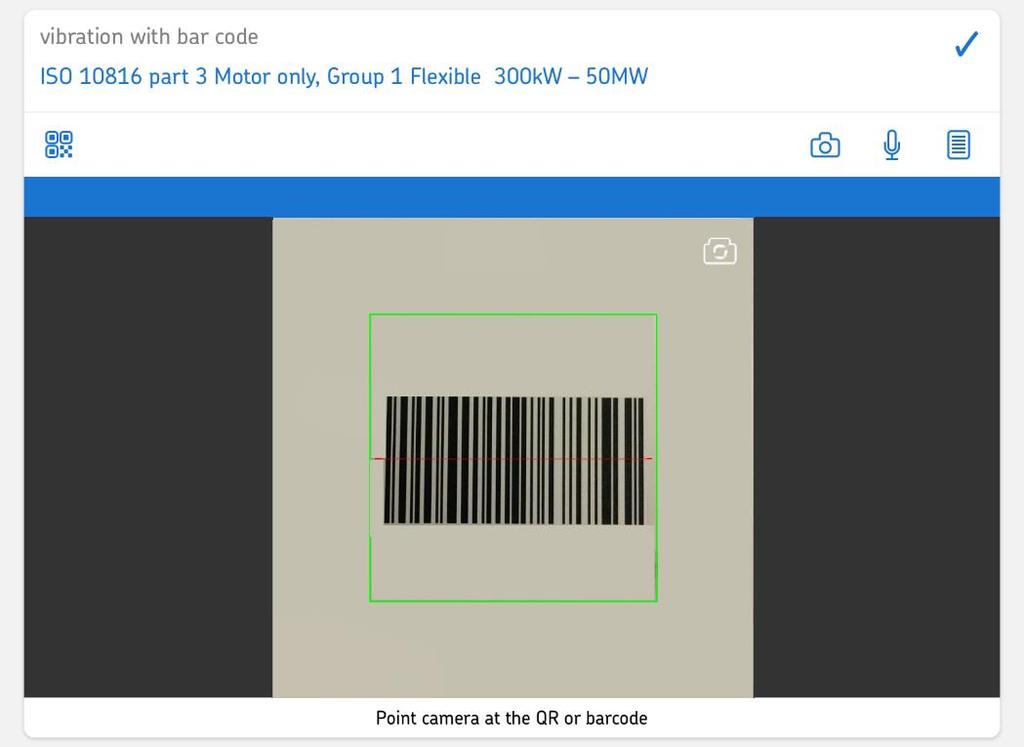 Complete an EAN/QR Code Scan Data Collection Question Type When you scan a QR code for a section of text questions, the app will use specific portions of