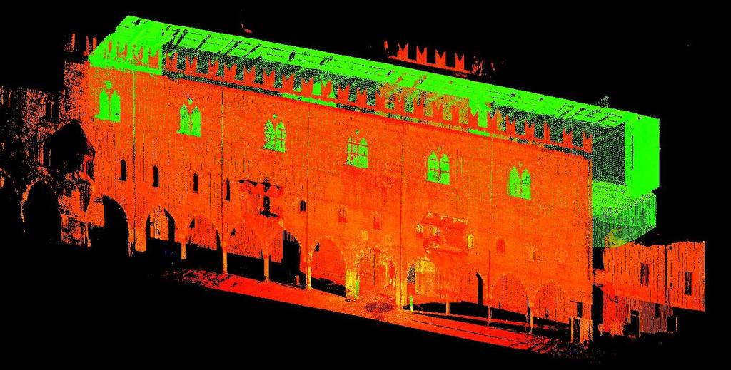 Sensors 2013, 13 9753 between 2005 and 2007 a Laser Scanner survey of the building façades, the interior space of the Salone dell'armeria and the rooms of the Duke of Guastalla s apartment at the