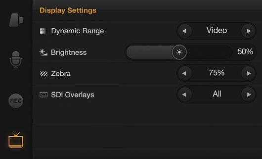 You can set the dynamic range of your viewfinder by tapping the onscreen television icon and selecting Video or Film.