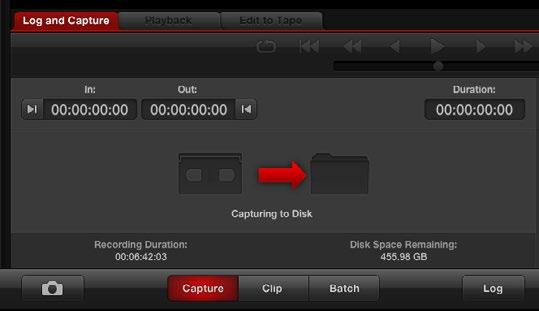 35 Using Blackmagic Media Express Capture Capturing video is easy!