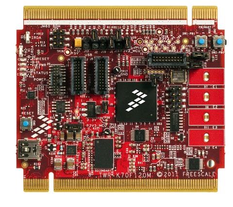 System Development Board Platform The TWR-K70F120M board is part of the Freescale Tower System, a modular development board platform that enables rapid