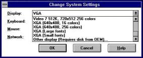 3. In the "Change System Settings" window, select the "Display" item.