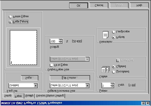 Working with the printer driver 4 4.