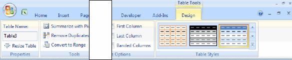 4. Automatic expansion of table If you type anything next to a table, Excel assumes you want to expand the table and automatically increases the table size to include your new entry.