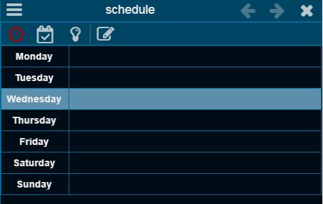 BASview 2 Schedule To create a schedule, right-click the driver or device and select New