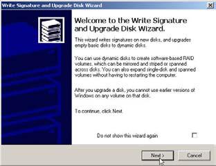 Under Windows 2000/XP For an all-windows 2000/XP computer network environment or only Windows PC will share the NetDisk, we recommend you to format it to NTFS.