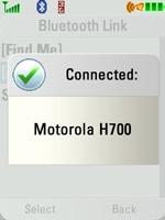 Note: If you are not using the Motorola H700 headset, this step may not apply.
